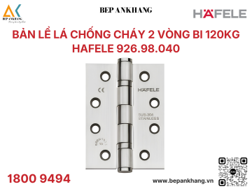 Bản lề lá Hafele Cho cửa trong nhà phẳng lên tới 120 kg Startec 926.98.040